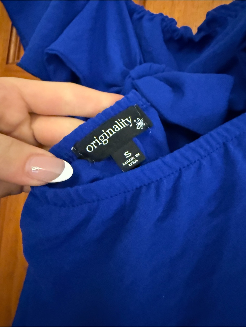 Originality blue mini dress - Picture 2 of 3